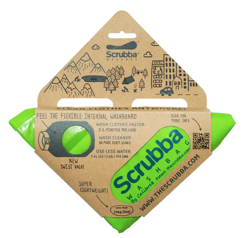 [710302] Scrubba Travel Washer Wash Bag Green