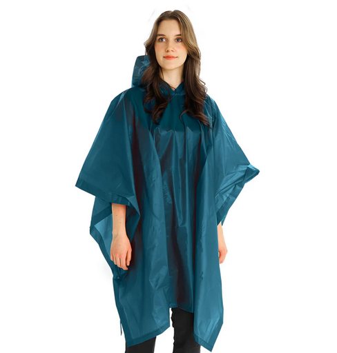 [381209] Lightweight Poncho Blue