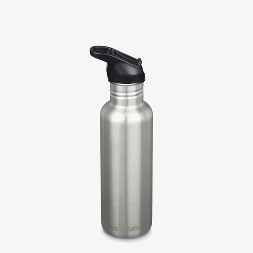 [1011192] Drinkfles Classic met sportdop  800ml/27oz  Brushed Stainless