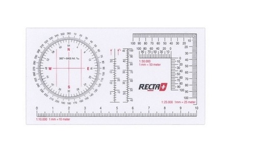 [RHOEKM] Kaarthoekmeter Transparant