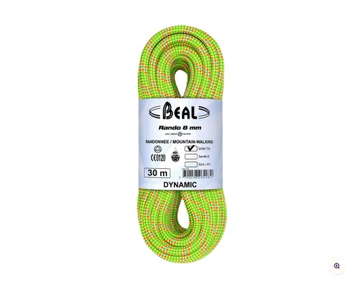 [BC08R.30GD.Y] Rando 8mm x 30m GD Yellow