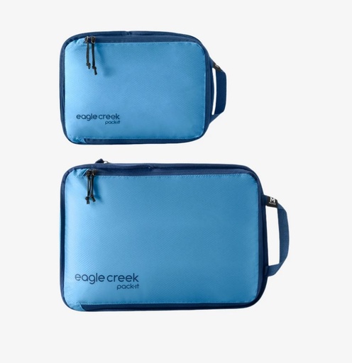 [EC050402424] Pack-It Isolate Compression Cube Set S/M Blue Dawn