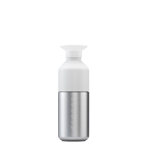 [4756] Steel Water Bottle 350ml Silver