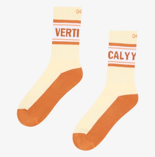 Old School Vibes Socks Yellow