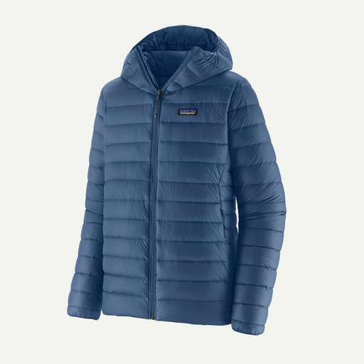 Men's Down Sweater Hoody Clement Blue