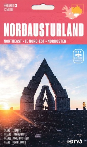 [ICELAND.3] 3 IJsland Noord-Oost - Ferdakort