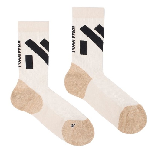 Race Sock Medium Cut Beige