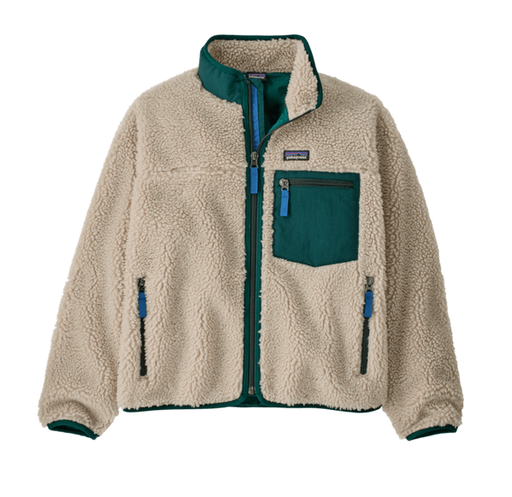 Kids' Retro-X Jacket Natural w/Cascade Green