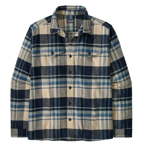 Men's Fjord Flannel Shirt Hibernate: Sunken Blue