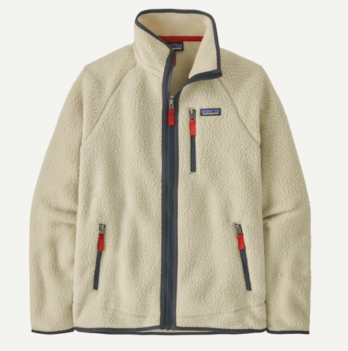 Men's Retro Pile Jacket Pelican w/Smolder Blue