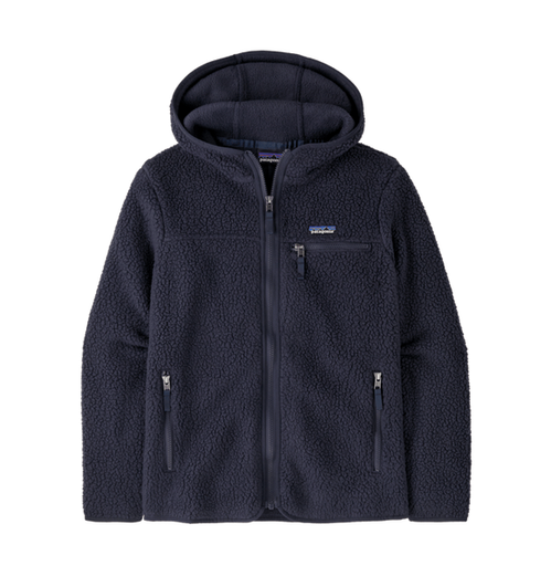 Women's Retro Pile Hoody Sunken Blue