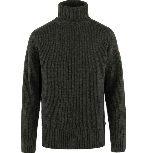 Övik Roller Neck Sweater Heren Dark Olive