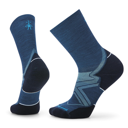 Run Cold Targeted Cushion Crew Socks Alpine Blue