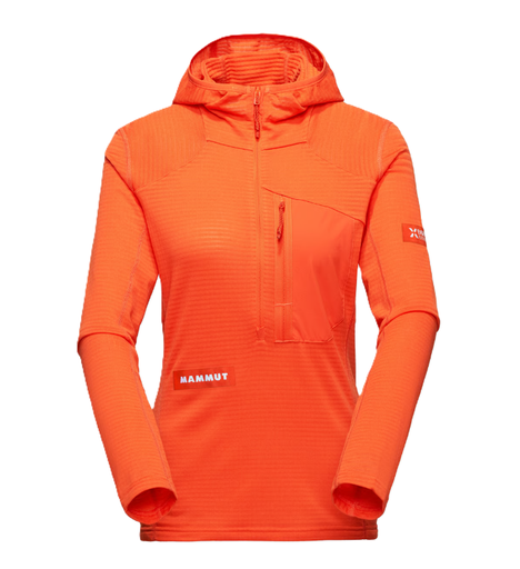 Eiger Nordwand Advanced FL Half Zip Hoodie Women Eiger Orange