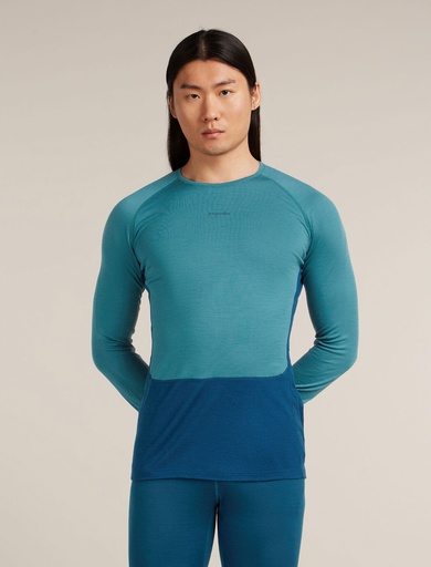 Men's Merino 200 ZoneKnit LS Crewe Atlantis/Topaz/Cb