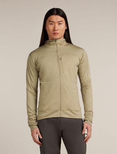 Men's Merino Blend 300 RealFleece Descender LS Zip Hoodie Flagstone