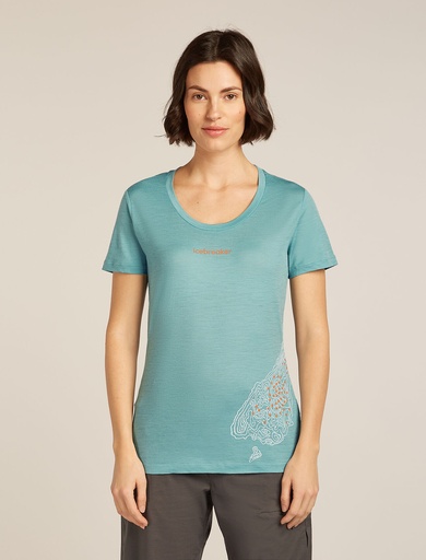 Women's Merino 150 Tech Lite SS Scoop Tee 30th Anniversary Hydro