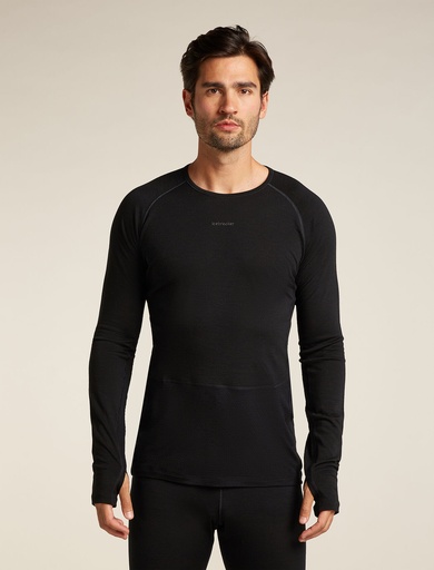 Men's Merino 200 ZoneKnit LS Crewe Black