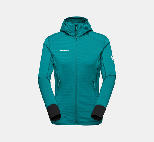 Taiss Light ML Hooded Jacket Women Deep Teal/Black
