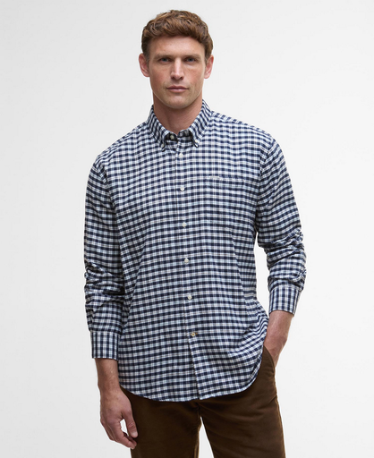 Colderham Regular Checked Shirt Heren Navy