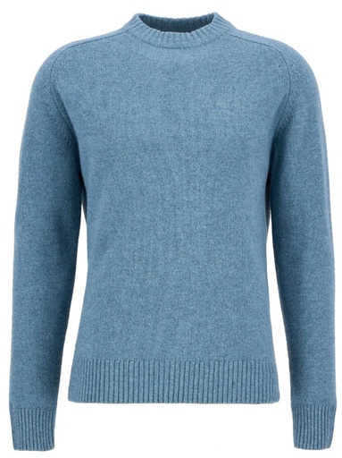 Grangetown Merino Crew Neck Sweater Heren Bluestone