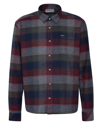 Copswell Relaxed Checked Shirt Heren Navy