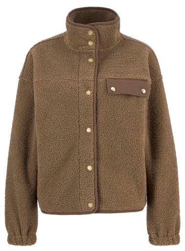 Mabel Fleece Dames Military Brown