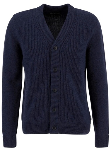 Mainland Knitted Cardigan Heren Navy