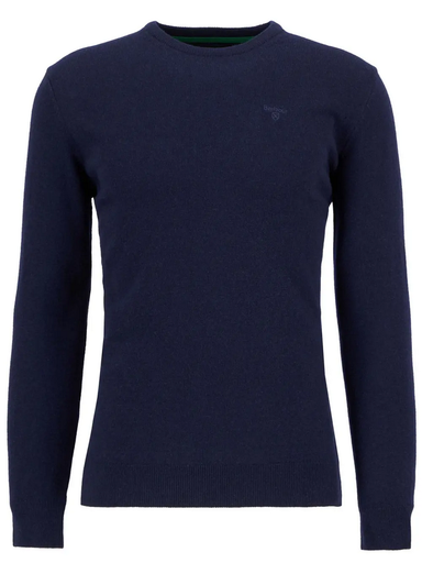 Men's Essential Lambswool Crew Neck Sweater Navy