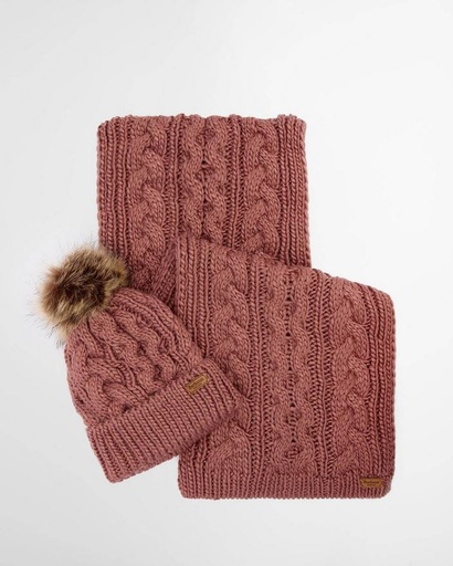 [LGS0025 PI74] Penshaw Beanie & Scarf Gift Set Arabesque