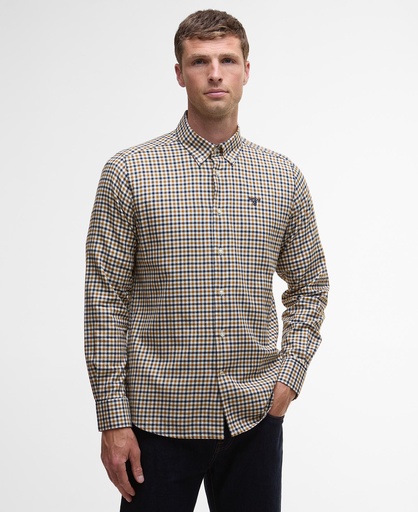 Finkle Tailored Gingham Shirt Heren Copper