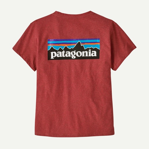 P-6 Logo Responsibili-Tee Dames Potters Red