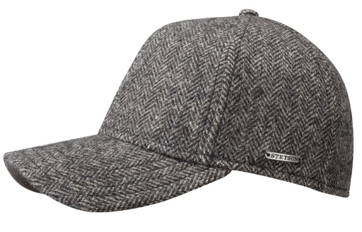 Baseball Cap Wool Herringbone Brown