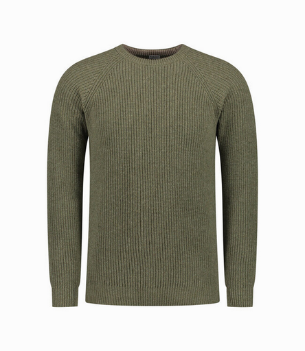 Men's  Essential Crewe Sweater  Mid Green