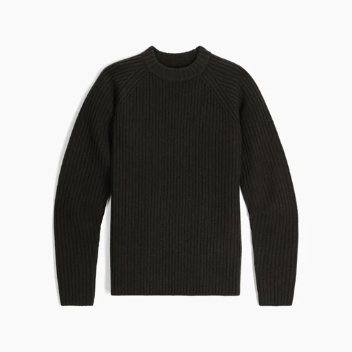 Rockcraft Wool Crew Heren Black Olive Htr