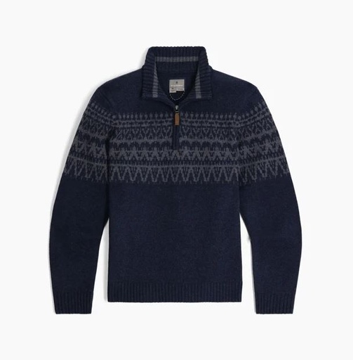 Arch Rock 1/4 Zip Men Navy Htr Shasta Pt