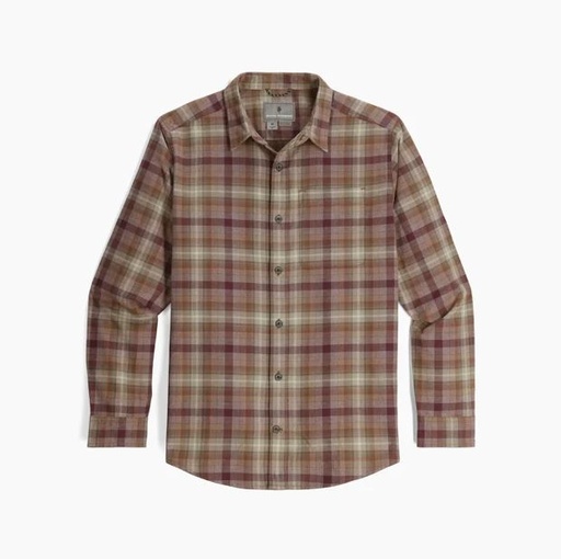Lieback Organic Cotton Flannel L/S Heren Dusty Olive Dipsea Pld