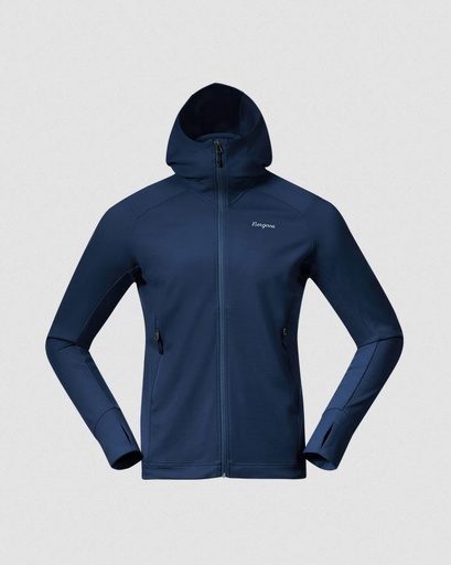 Rabot Merino Tech Midlayer Hoodie Heren Navy Blue