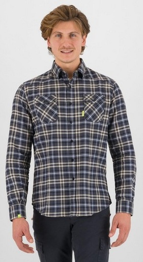 Men's Martora Winter Shirt Woodl.gray/Ombre Blue
