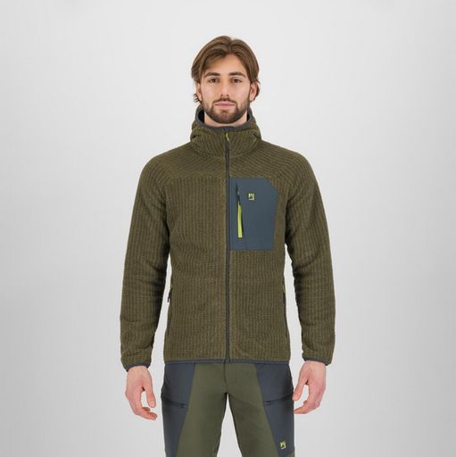 Men's Rocchetta Evo Hoodie Fleece Deep Depths/Woodl.gray