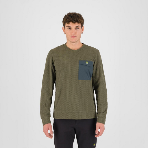 Men's Mesdi Crewneck Fleece Deep Depths/Woodl.gray
