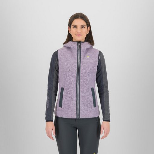 Women's Moiazza Retro Hoodie Vest Lavender/Woodl.gray