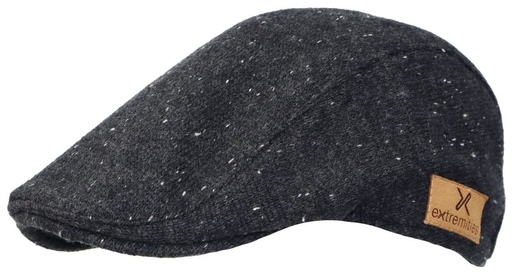 [23FFC] Furnace Waterproof Flat Cap Dark Grey Marl
