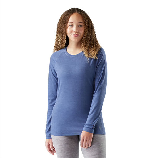 Women's Classic All-Season Merino Base Layer Crew Boxed Nightfall Blue