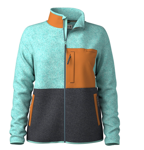 Women's Second Cut Fleece Jacket Pacific Blue