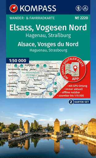 [KOMP.2220.FR] 2220 Elsaz - Vogezen Noord 1:50.000