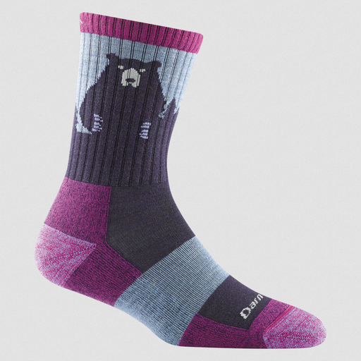 Women's Bear Town Micro Crew Lightweight With Cushion Burgundy