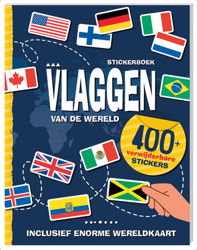 [OUT.IMAGE.007] Vlaggen van de wereld stickerboek