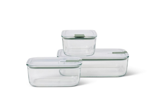 [106185094700] Set Glas Easyclip 2x700ml + 1500ml (3 stuks) Nordic Sage