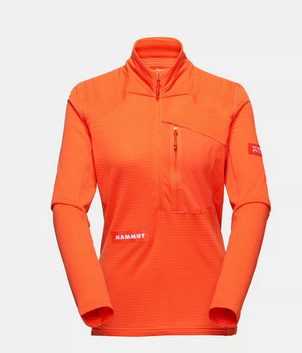 Women's Eiger Nordwand Advanced FL Half Zip Pull Eiger Orange